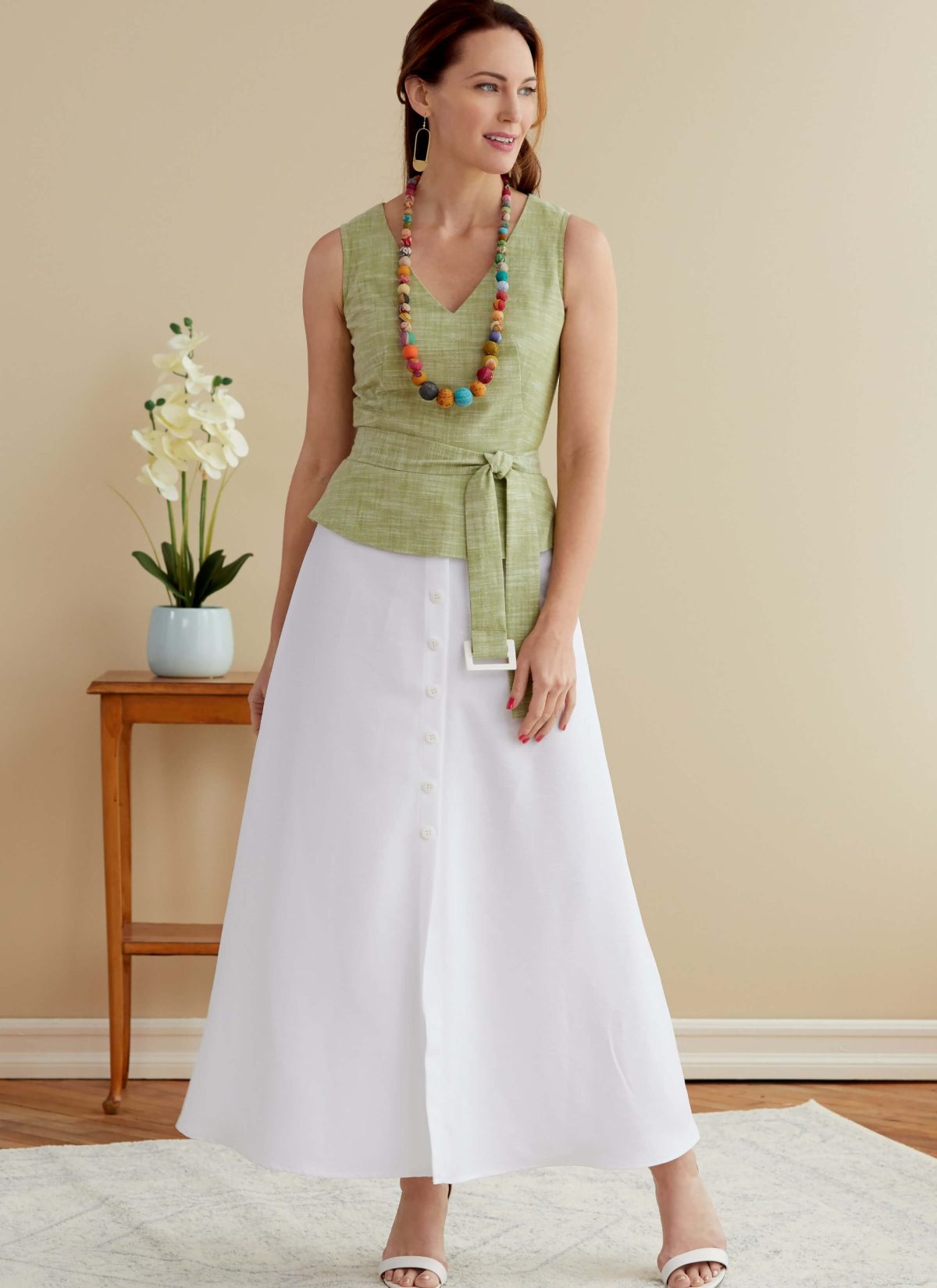 Butterick Sewing Pattern B6759 Misses' Dress, Sash and Belt