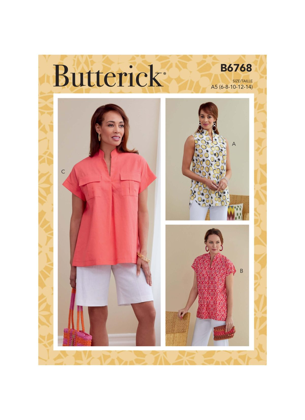 Butterick Sewing Pattern B6768 Misses' Top