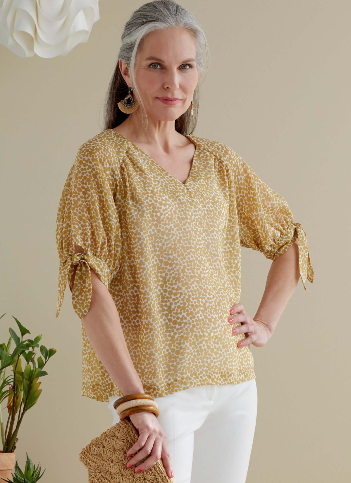 Butterick Sewing Pattern B6770 Misses' Tops and Sash