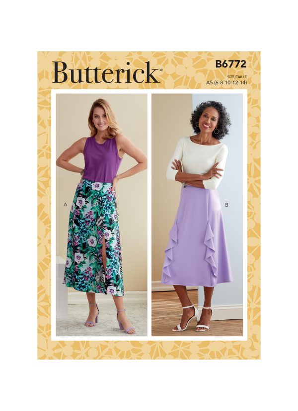 Butterick Sewing Pattern B6772 Misses' Skirts