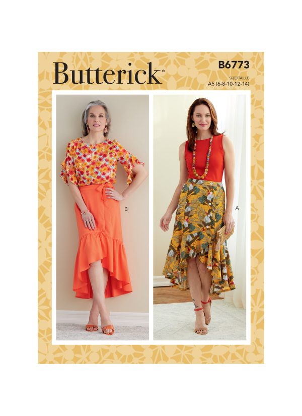 Butterick Sewing Pattern B6773 Misses' Skirt
