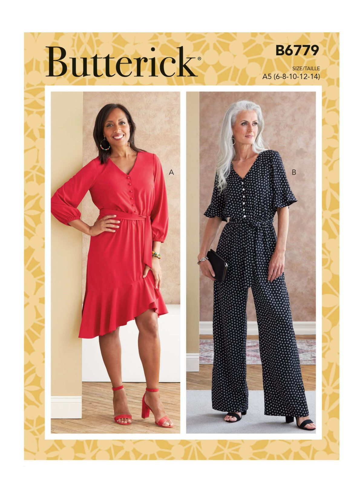 Butterick Sewing Pattern B6779 Misses' Dress, Jumpsuit and Sash