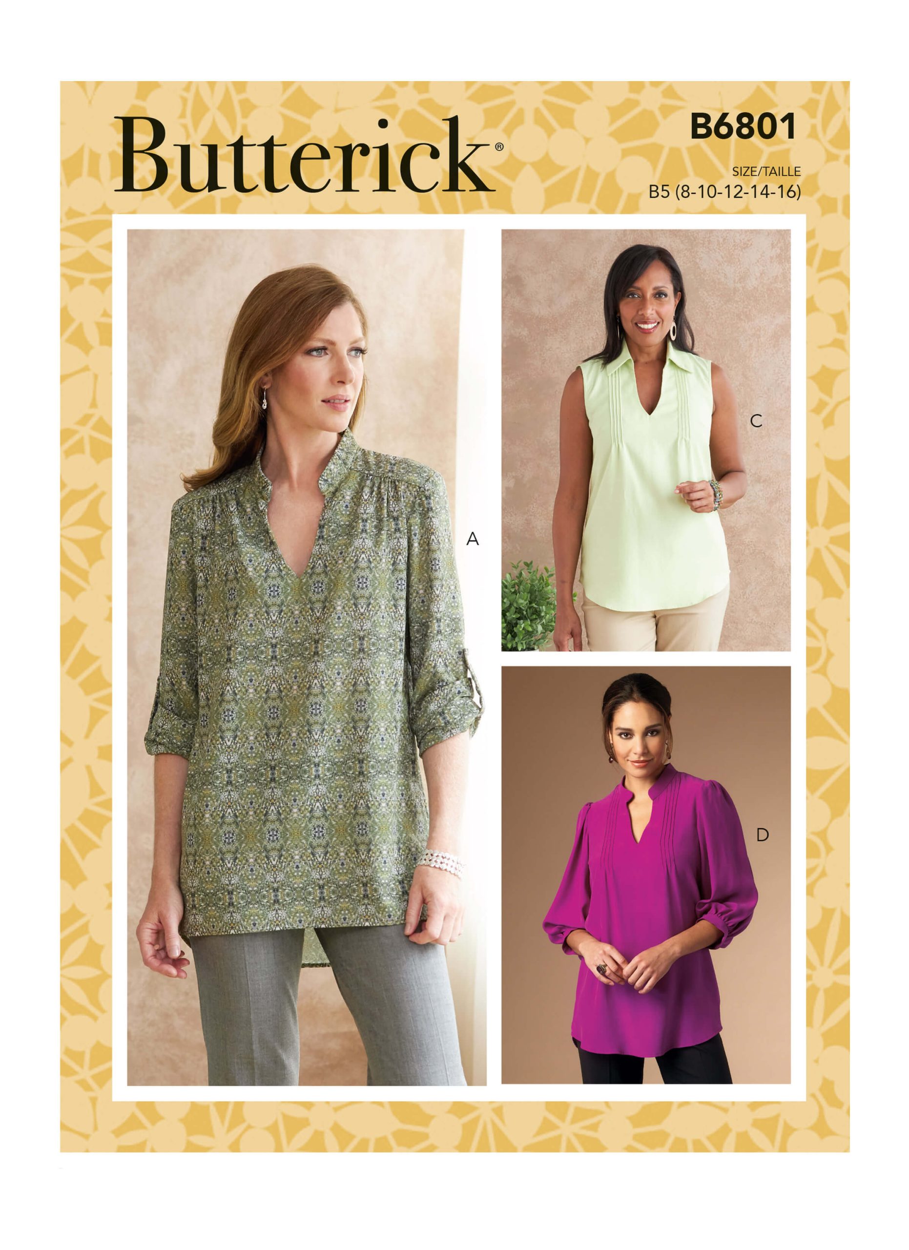 Butterick 3623 80s Classic Shirt Dresses: Blouson Wrap Notched Collar Midi  Shirtdress W/ Pleated Skirt, Pockets Sewing Pattern Size 14 16 18 -   Canada