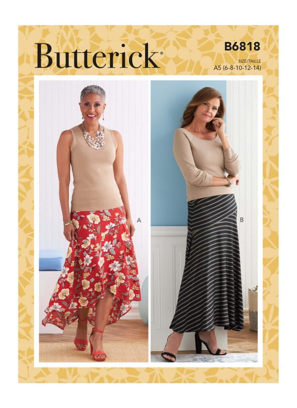 Butterick Sewing Pattern B6818 Misses' Skirt