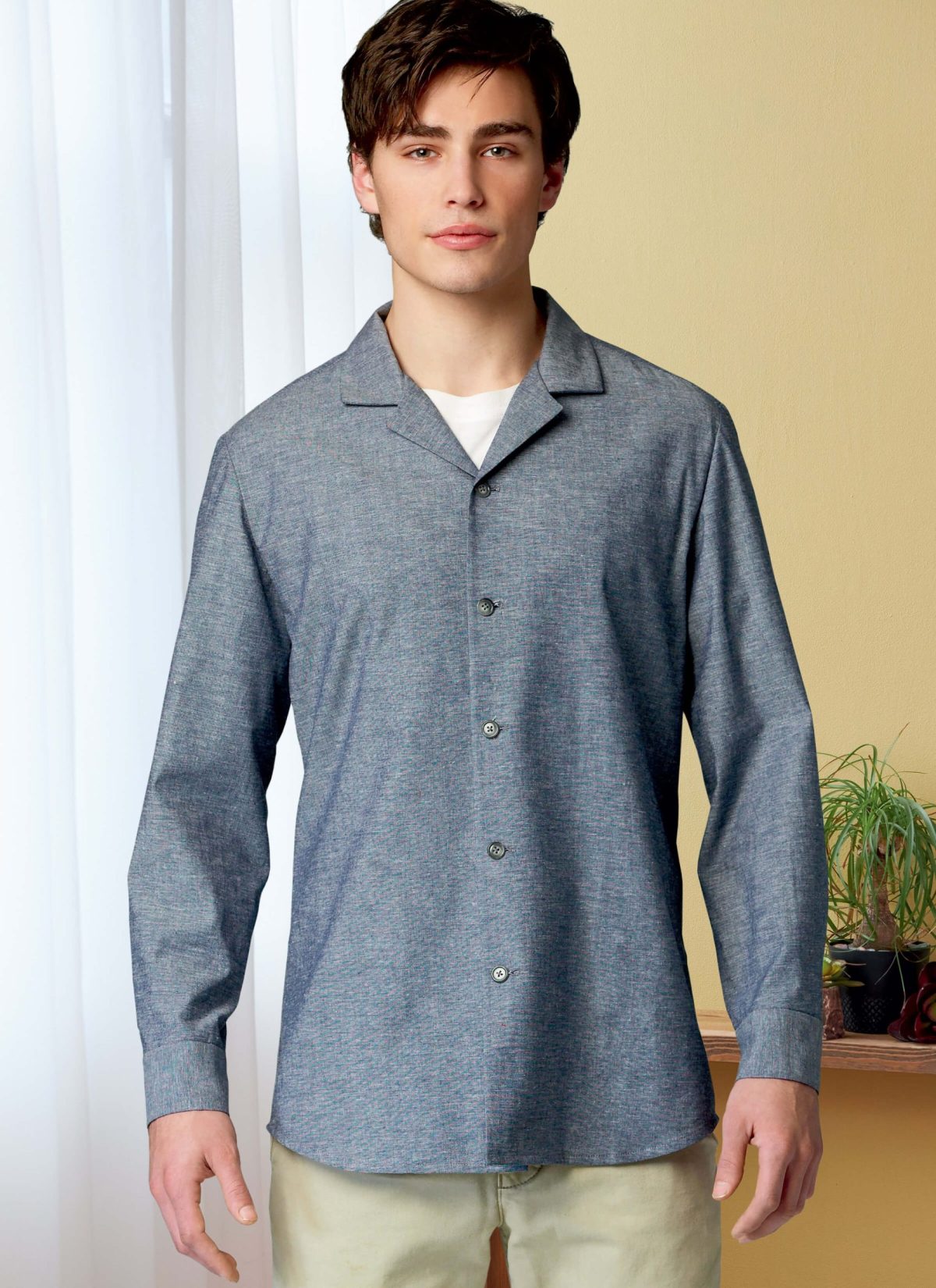 Butterick Sewing Pattern B6846 Unisex Button-Down Shirts Palmer/Pletsch