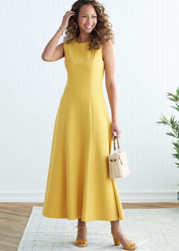 Butterick Sewing Pattern B6850 Misses' Jewel or V-Neck Fit & Flare Dresses Palmer/Pletsch