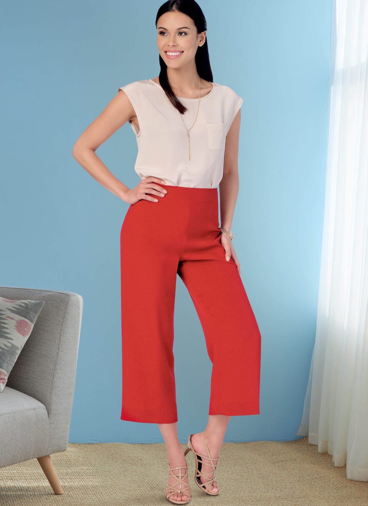 Butterick Sewing Pattern B6851 Misses' No-Side-Seam Shorts, Capris & Trousers Palmer/Pletsch