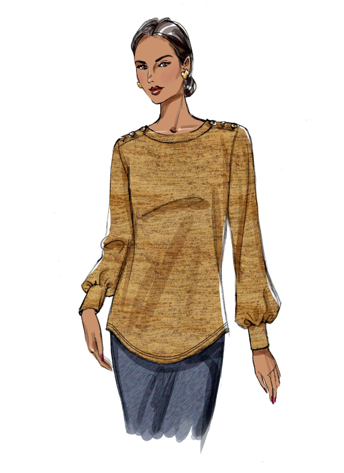 Butterick Sewing Pattern B6857 Misses' Top