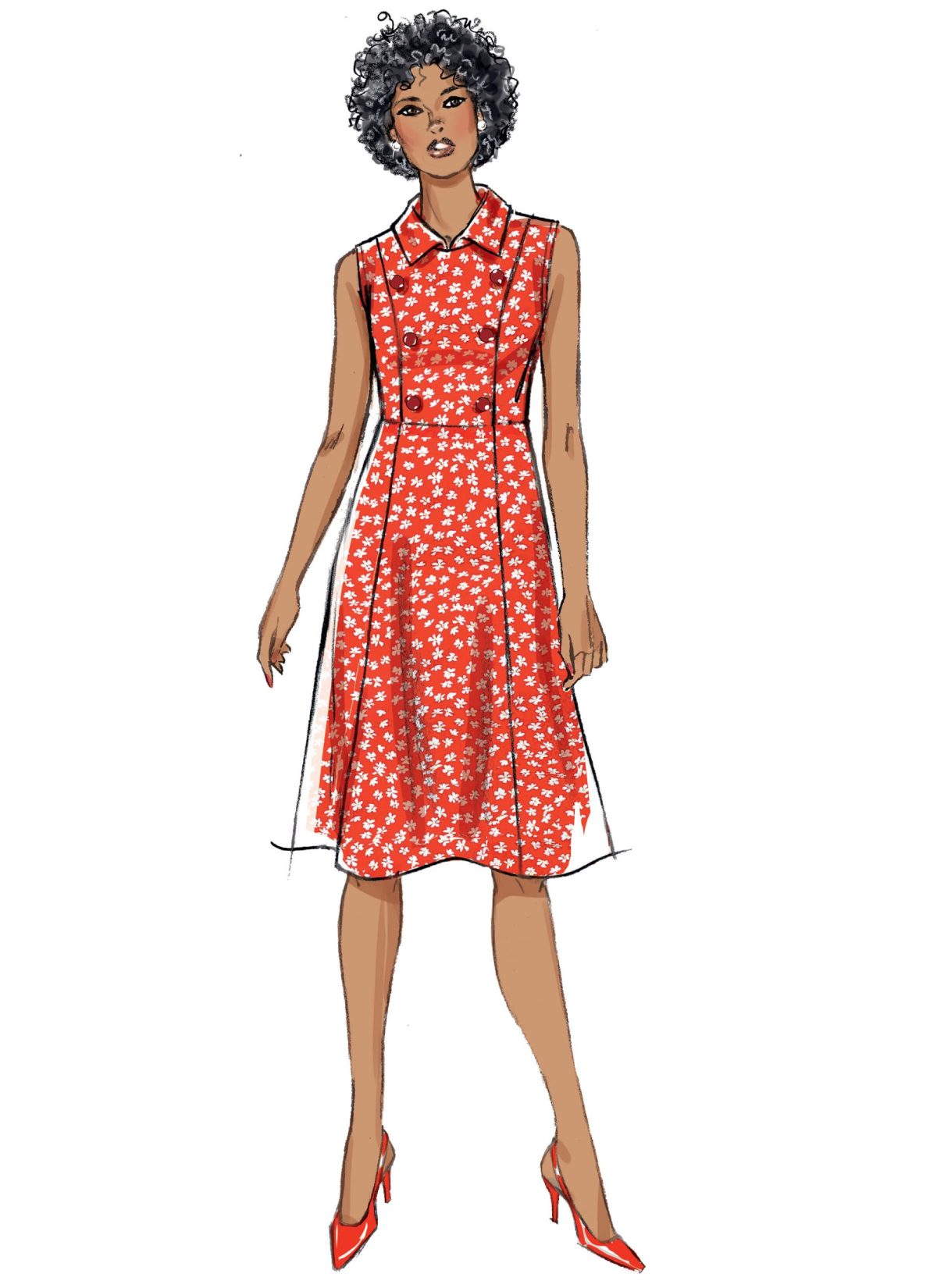 Butterick Sewing Pattern B6871 Misses' A-line Dress