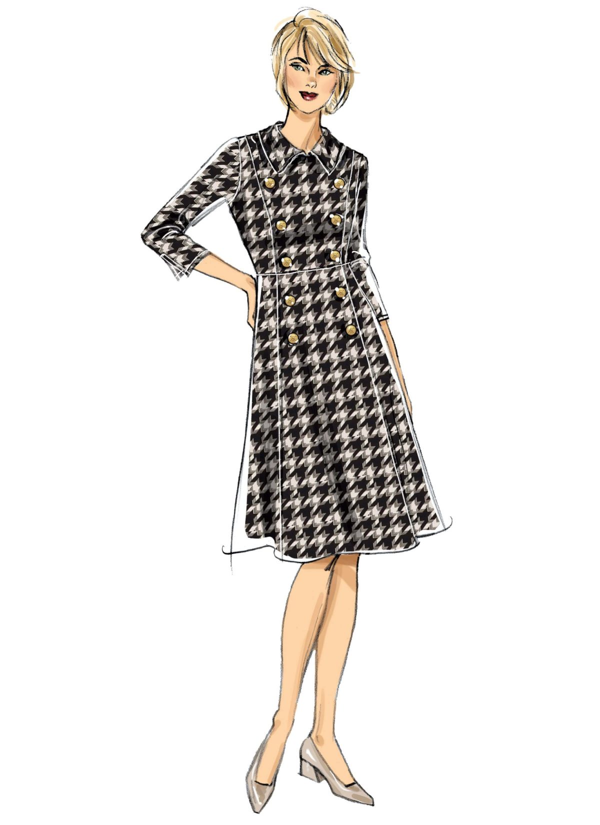 Butterick Sewing Pattern B6871 Misses' A-line Dress