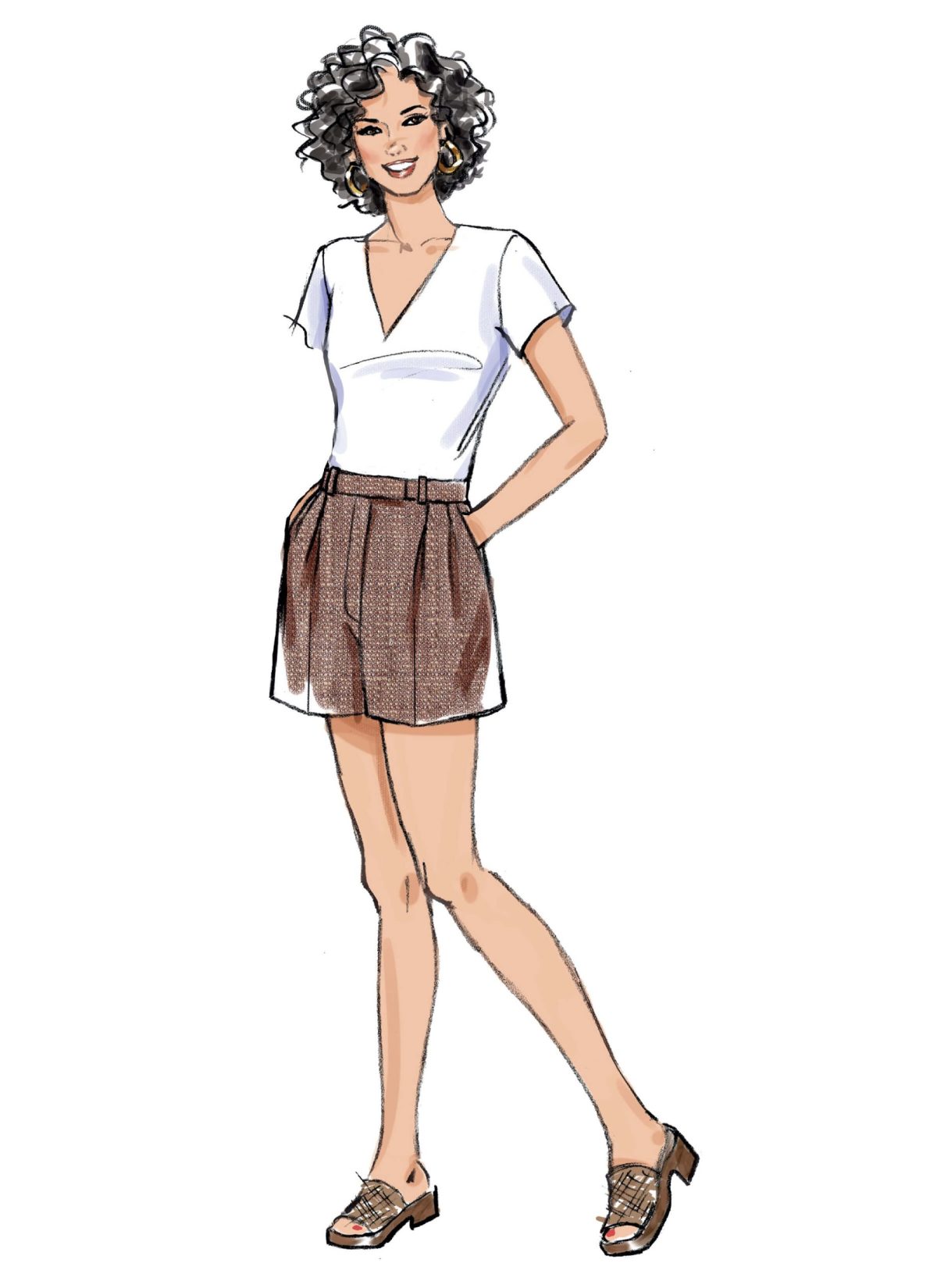 Butterick Sewing Pattern B6878 Palmer Pletsch Misses' Trousers and Shorts