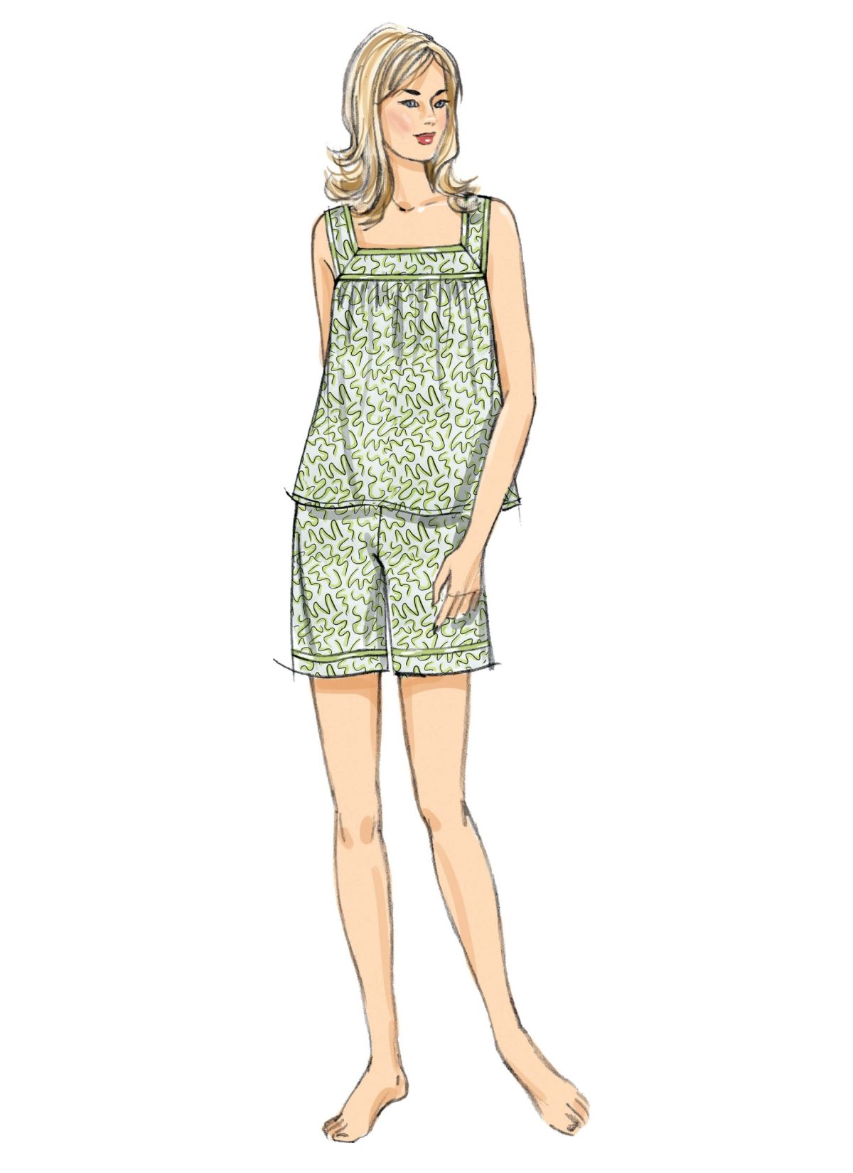 Butterick Sewing Pattern B6883 Misses' Top, Nightgowns and Shorts