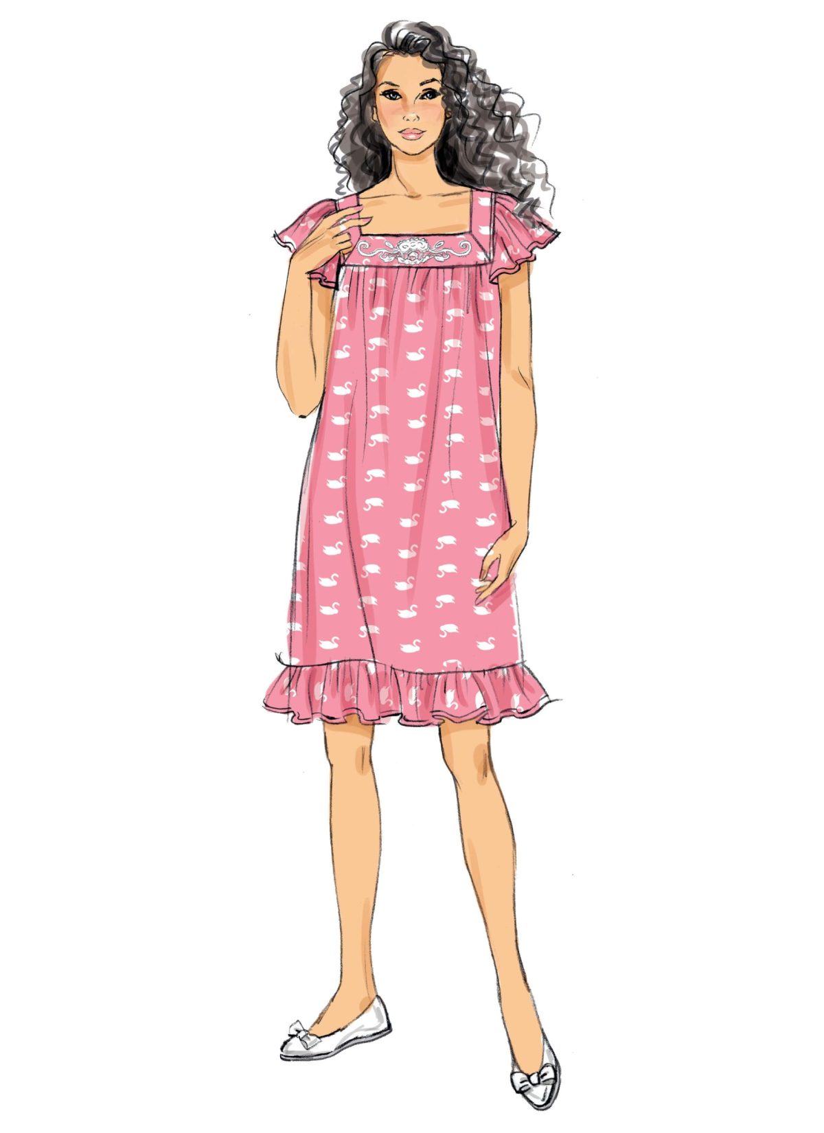 Butterick Sewing Pattern B6883 Misses' Top, Nightgowns and Shorts