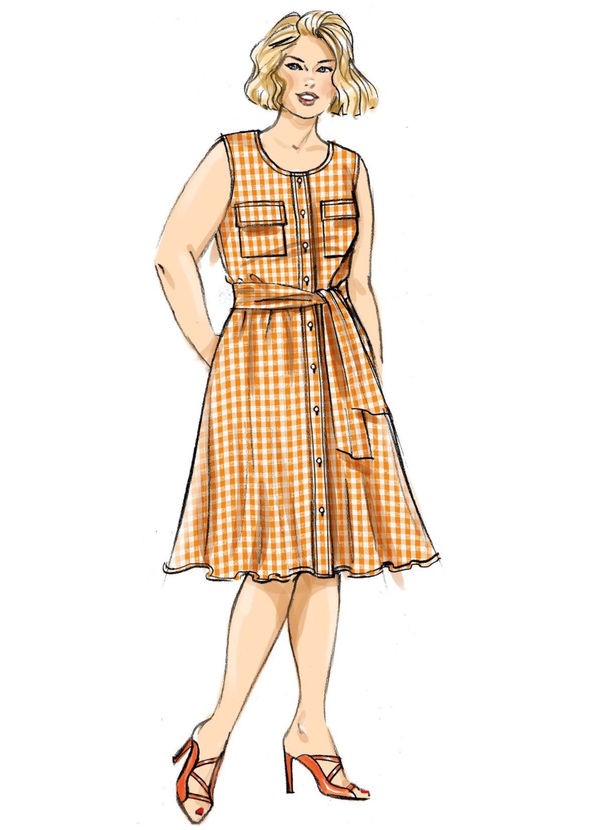 Butterick Sewing Pattern B6891 Women's Dress, Jumpsuit and Sash