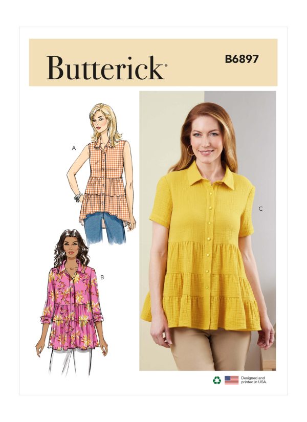Butterick Sewing Pattern B6897 Misses' Top