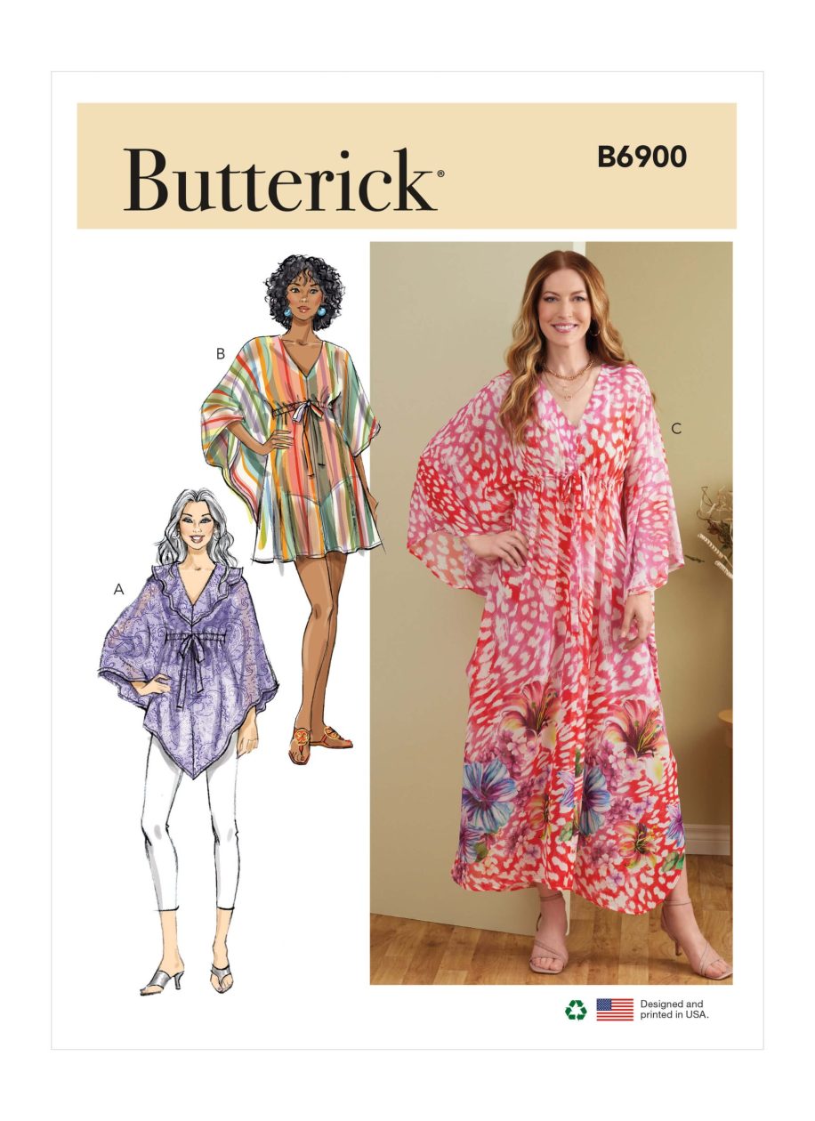 Butterick Sewing Pattern B6900 Misses' Caftan
