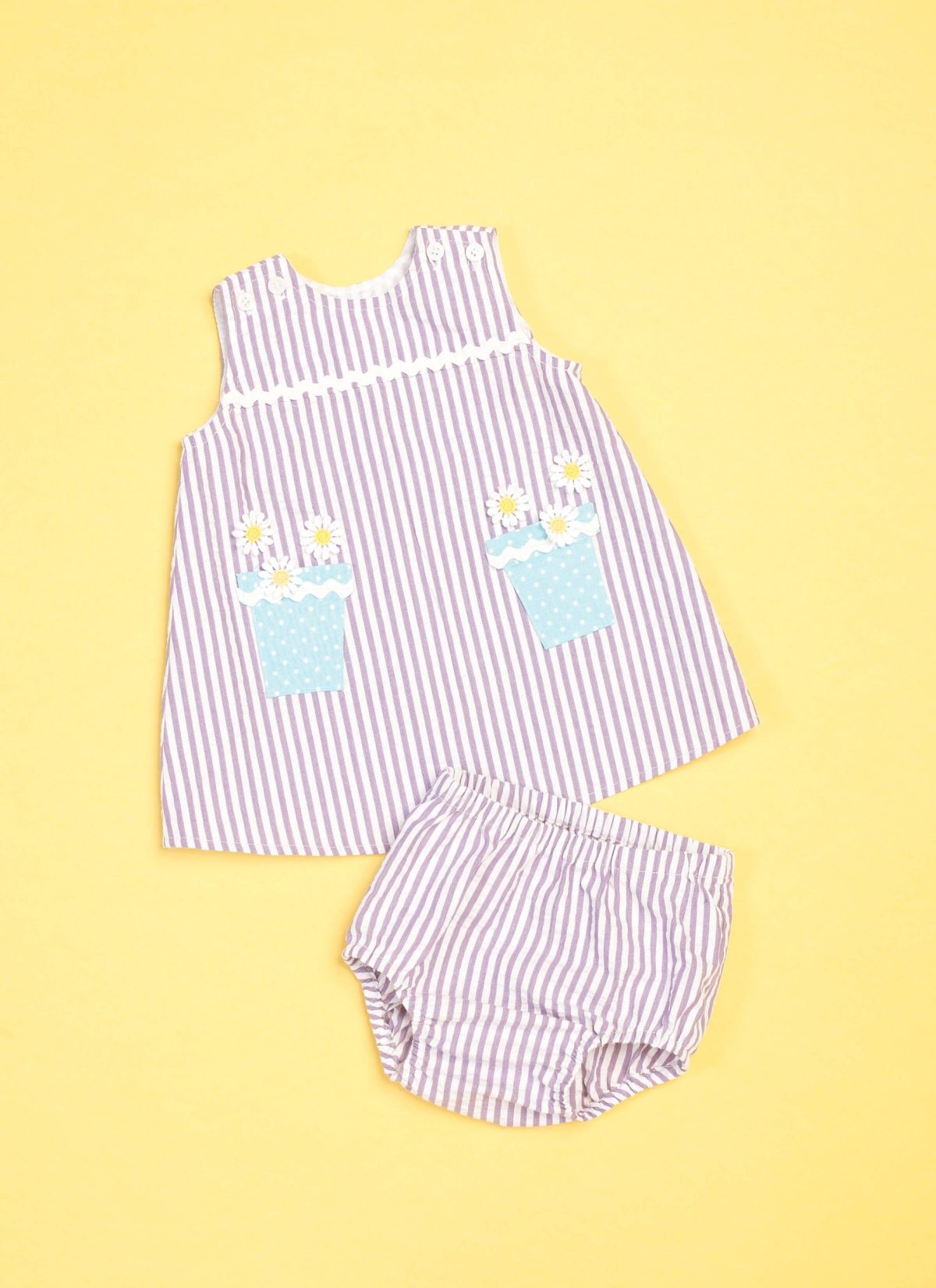 Butterick Sewing Pattern B6905 Baby Overalls, Dress and Panties