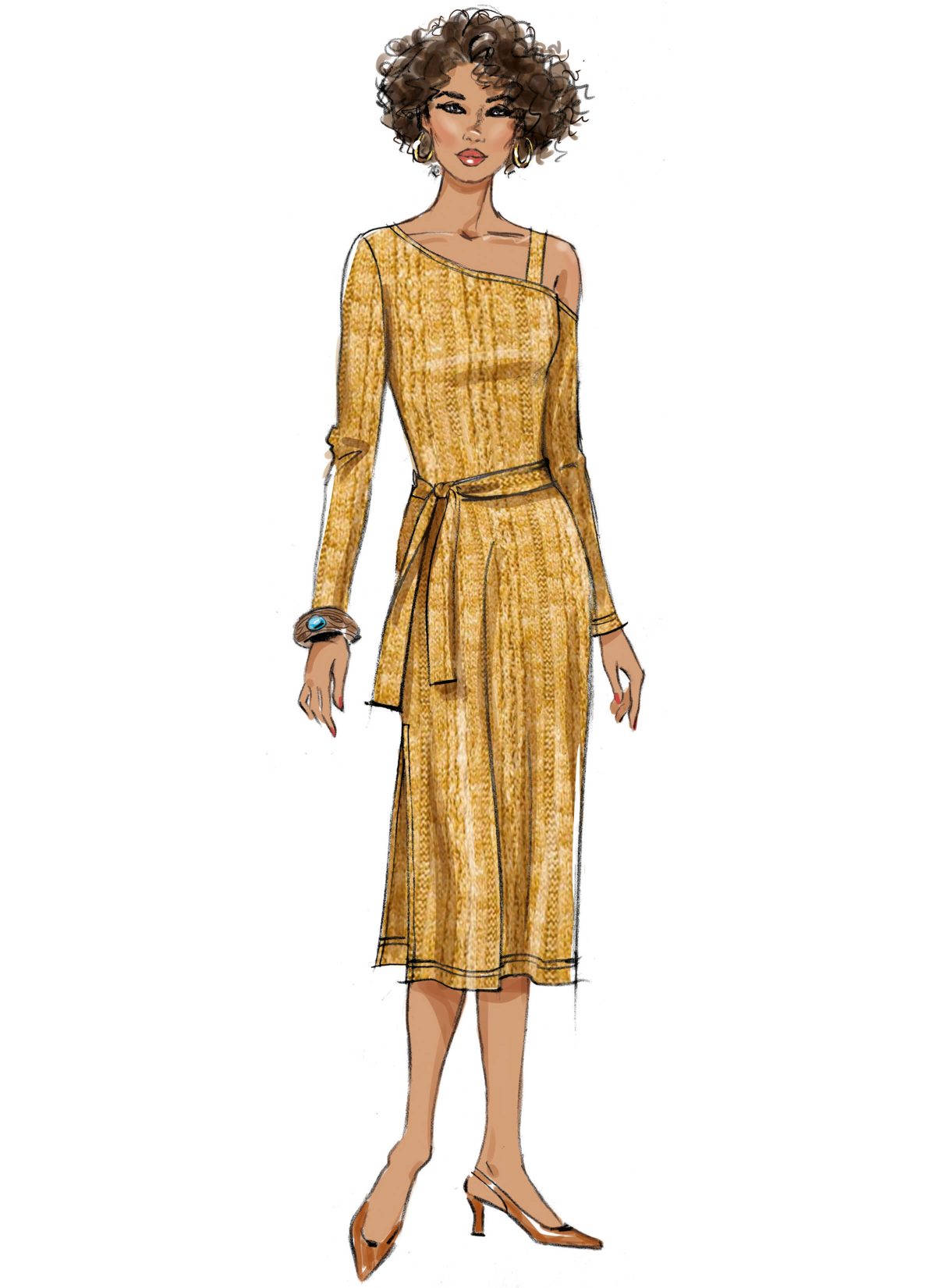Butterick Sewing Pattern B6913 Misses' Knit Dress, Top, Skirt and Troussers