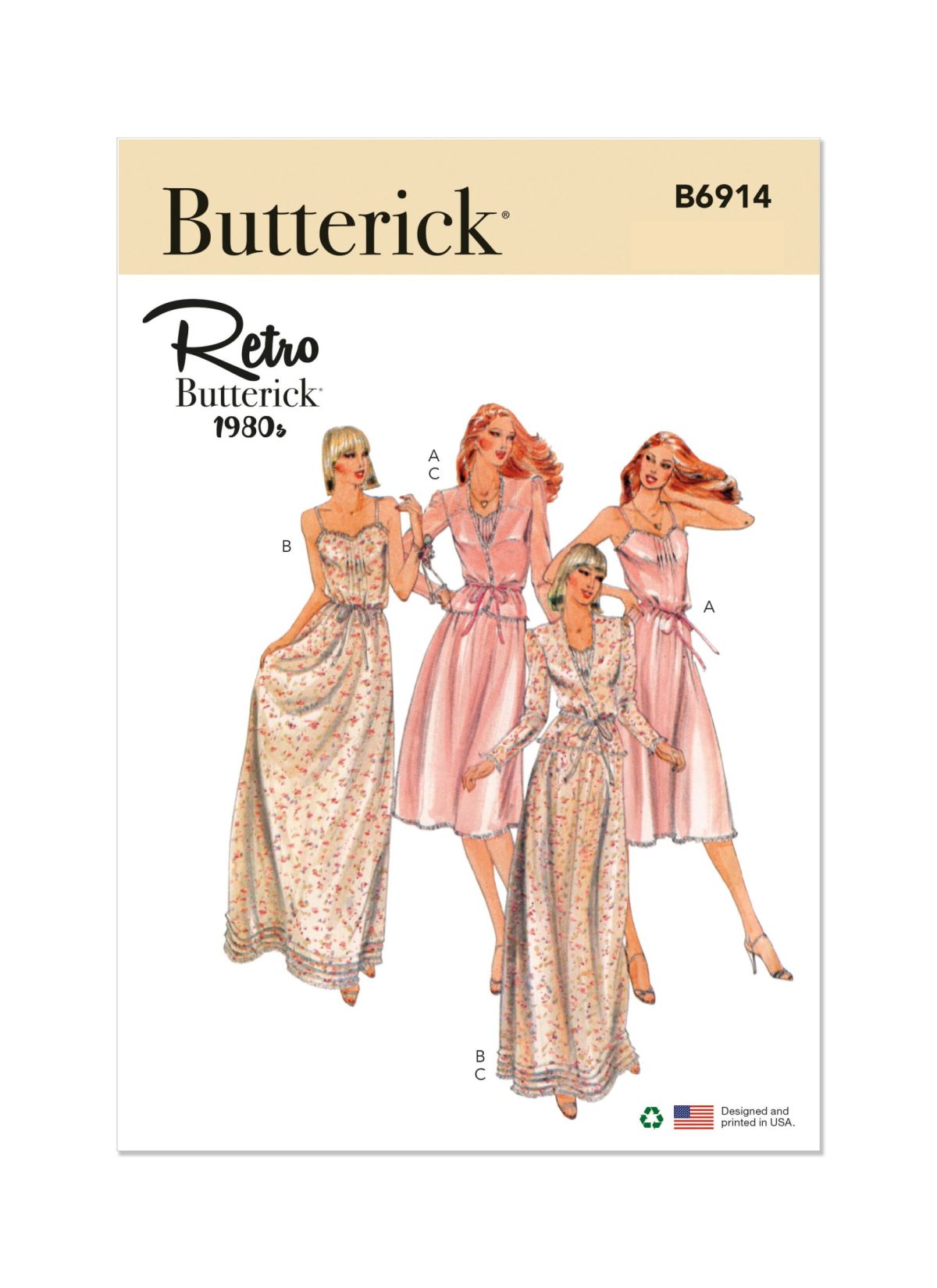 Butterick Sewing Pattern B6914 Misses' Vintage Dress and Jacket