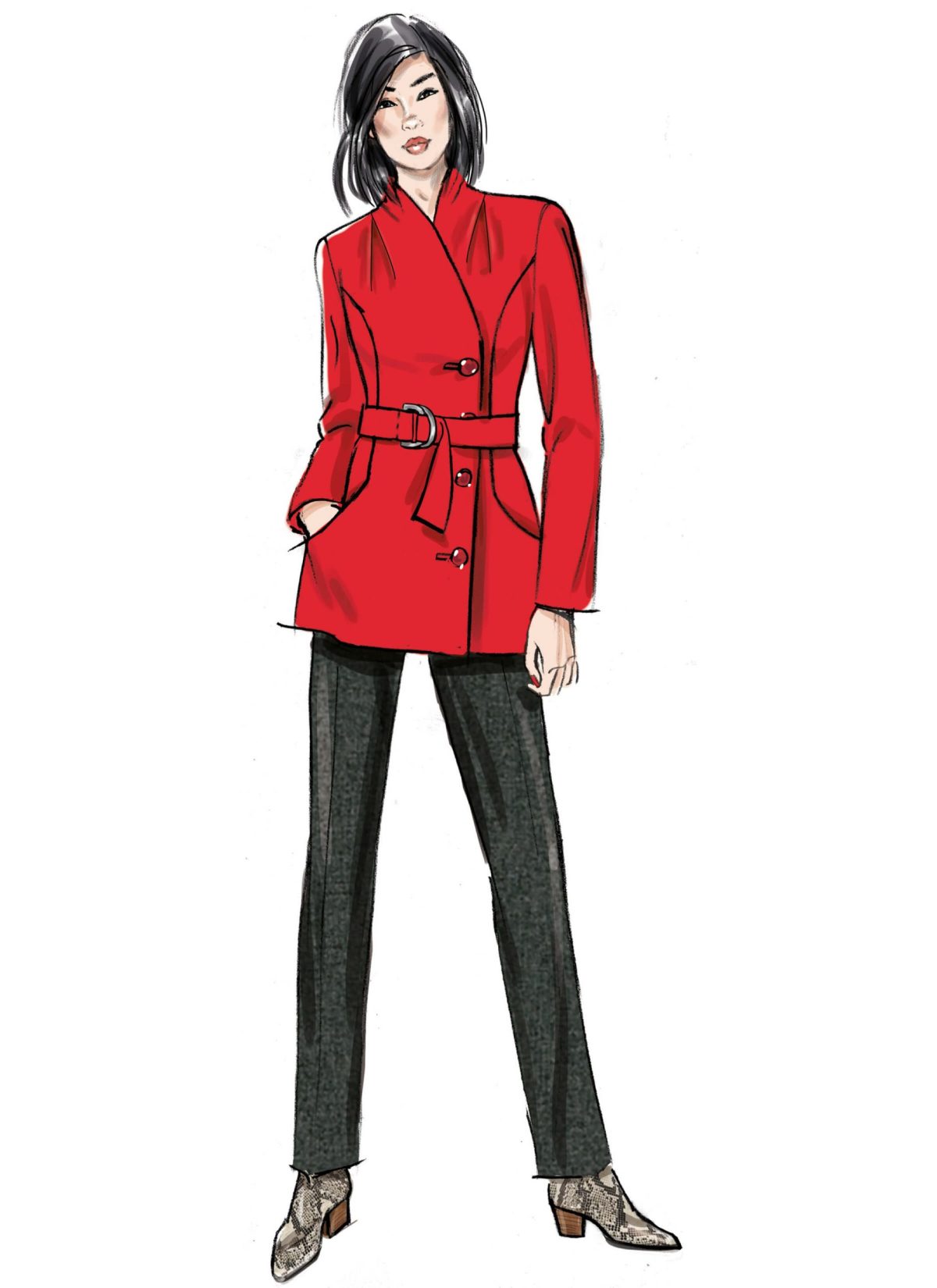 Butterick Sewing Pattern B6917 Misses' Coat