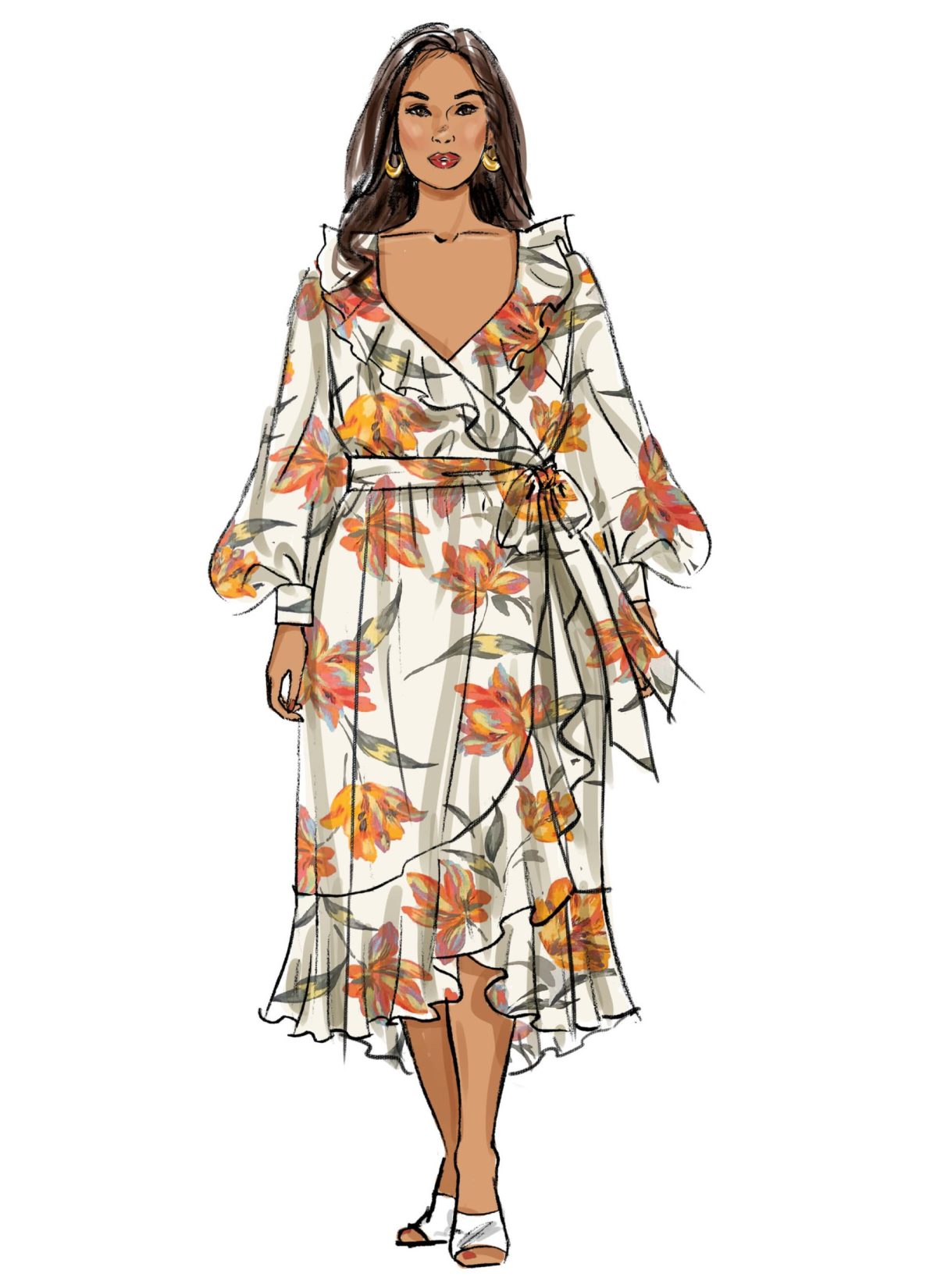 Butterick Sewing Pattern B6927 Women's Dress and Sash