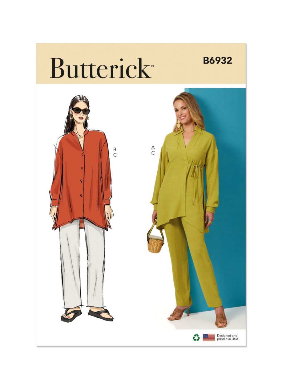 Butterick Sewing Pattern B6932 Misses’ Top and Trousers
