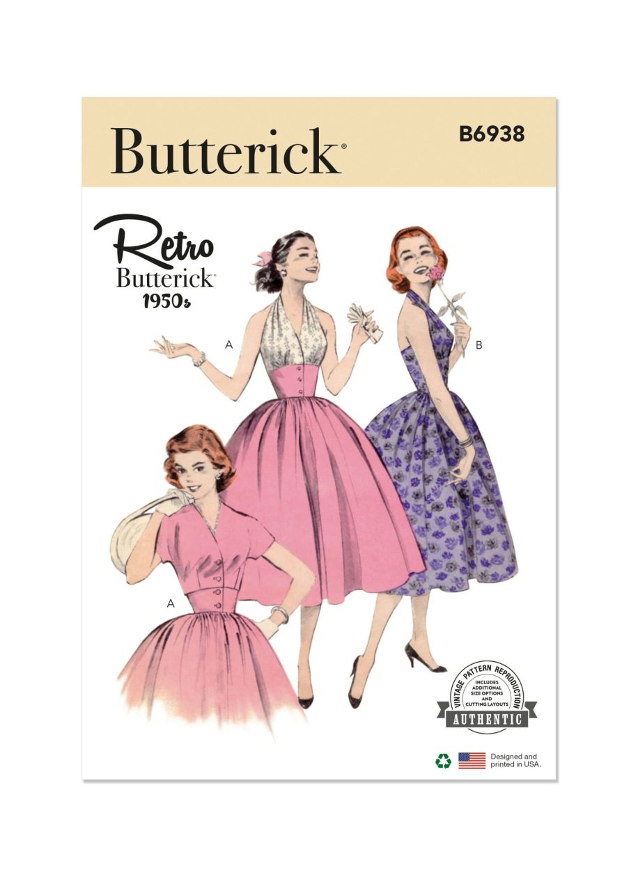 Butterick Sewing Pattern B6938 Misses' Halter Dress and Jacket
