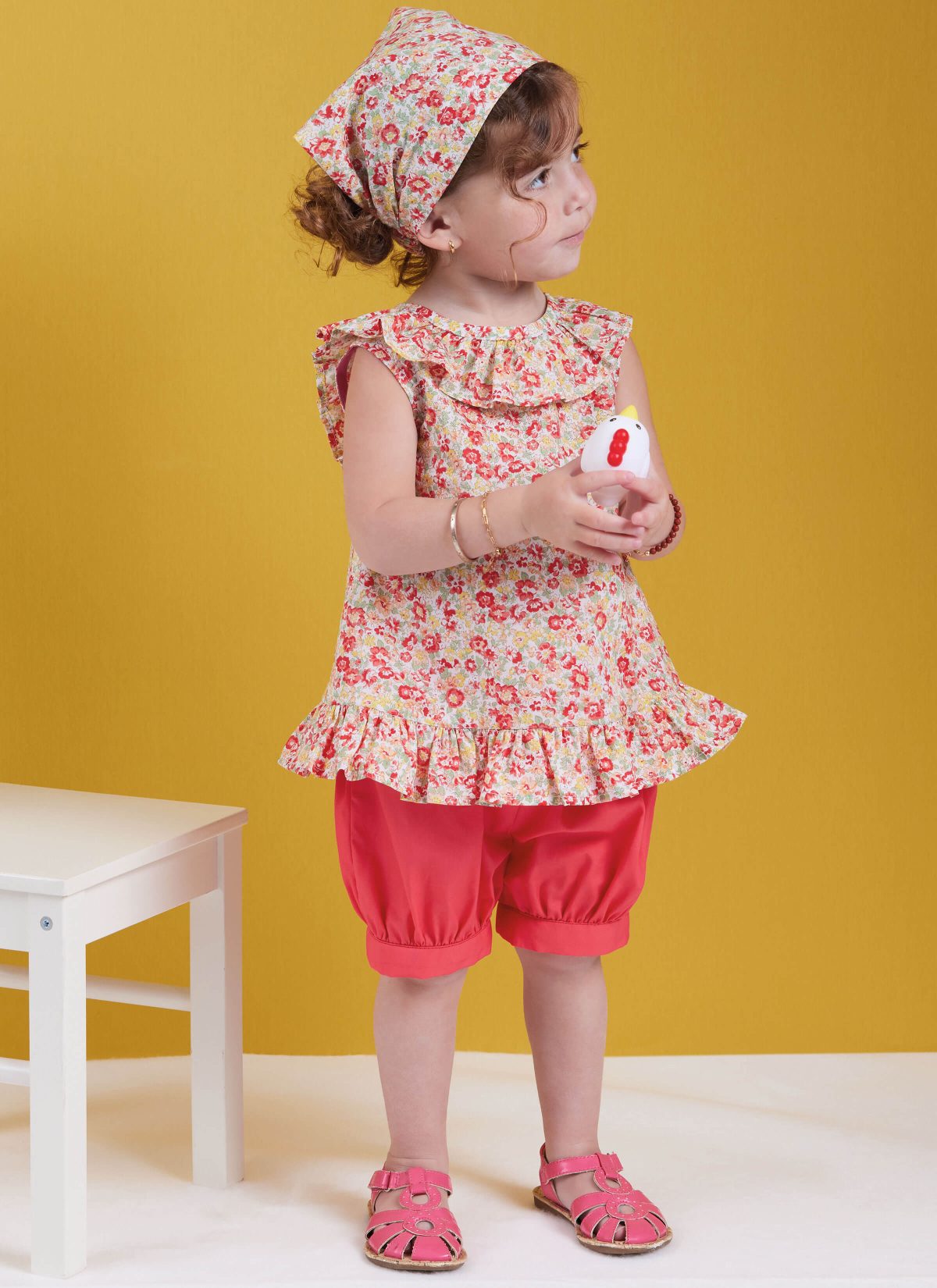 Butterick Sewing Pattern B6951 Toddlers' Dress, Tops, Shorts,Trousers and Kerchief