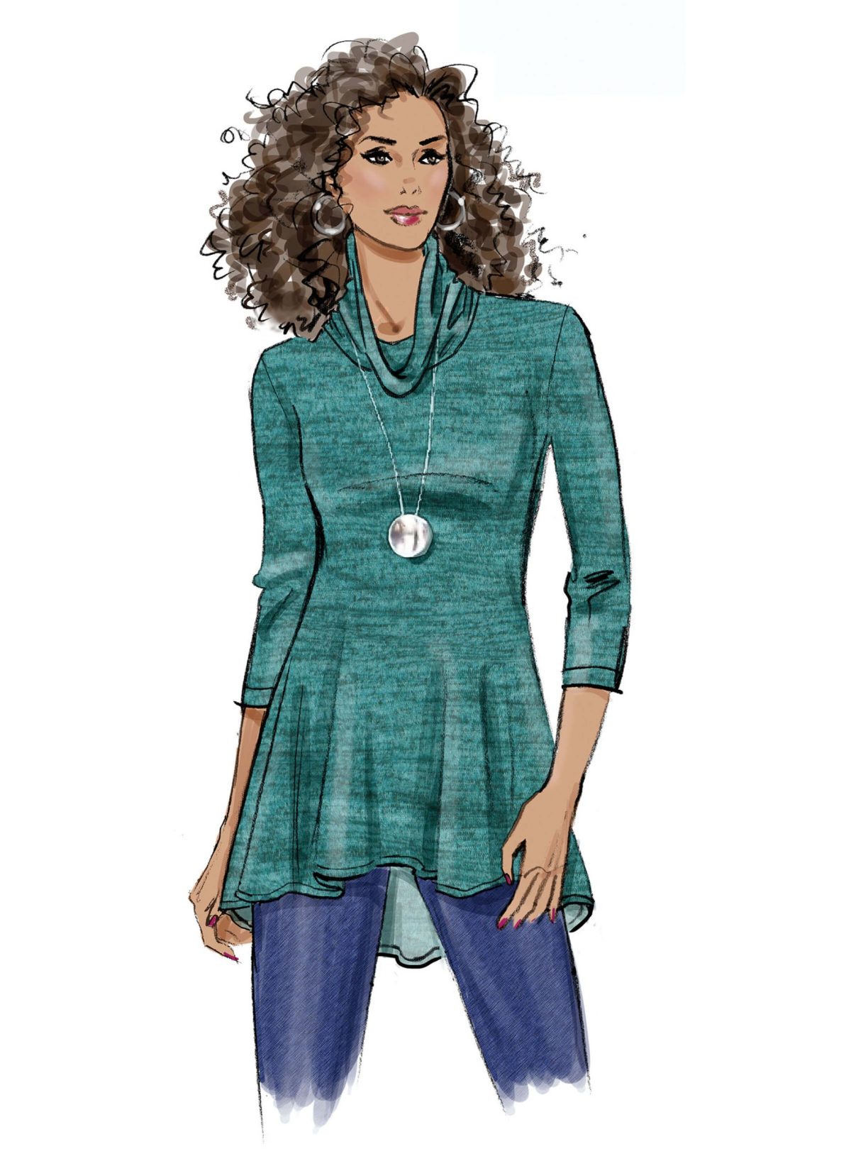 Butterick Sewing Pattern B6961 Misses' Knit Tops