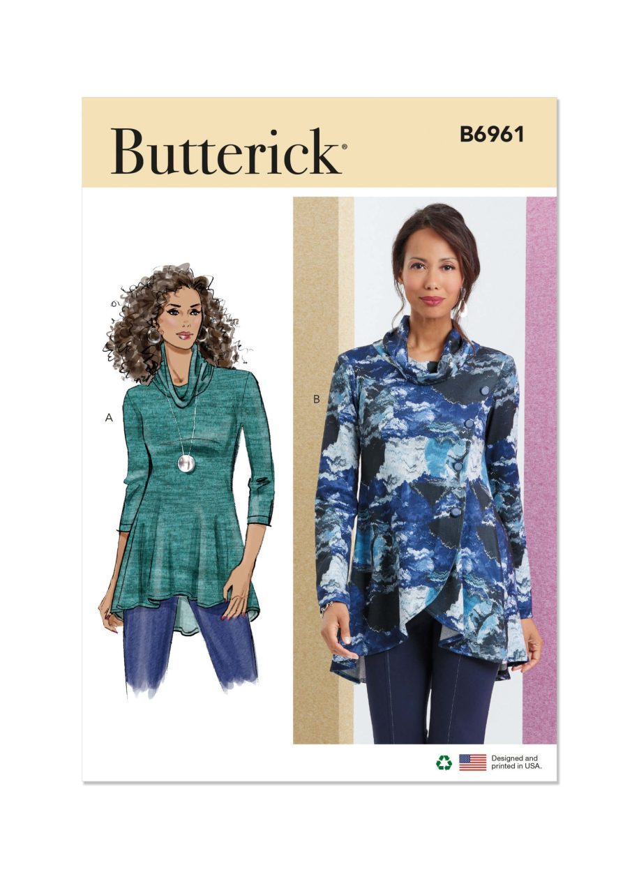 Butterick Sewing Pattern B6961 Misses' Knit Tops