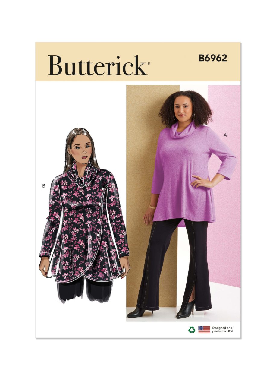 Butterick Sewing Pattern B6962 Women's Knit Tops