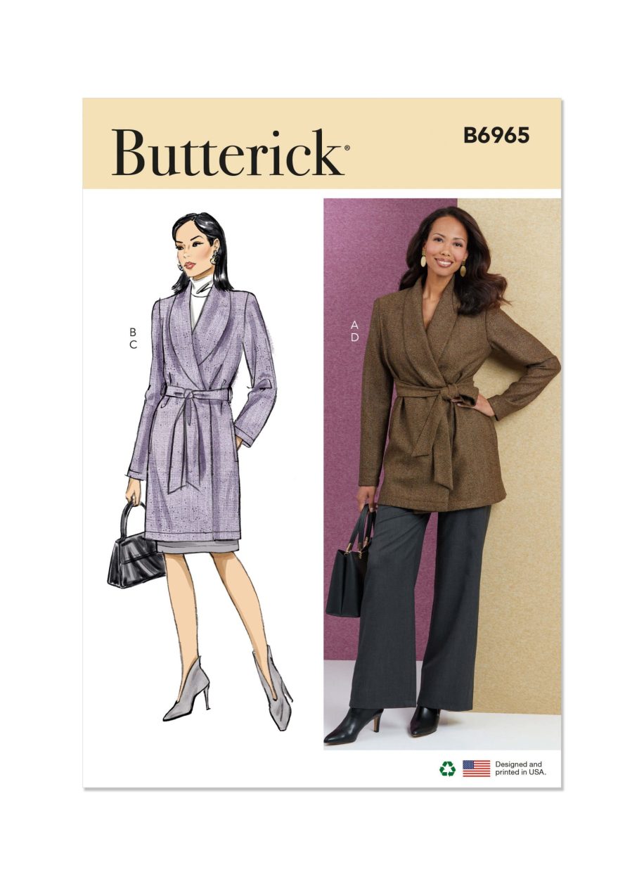 Butterick Sewing Pattern B6965 Misses' Jacket, Skirt and Trousers