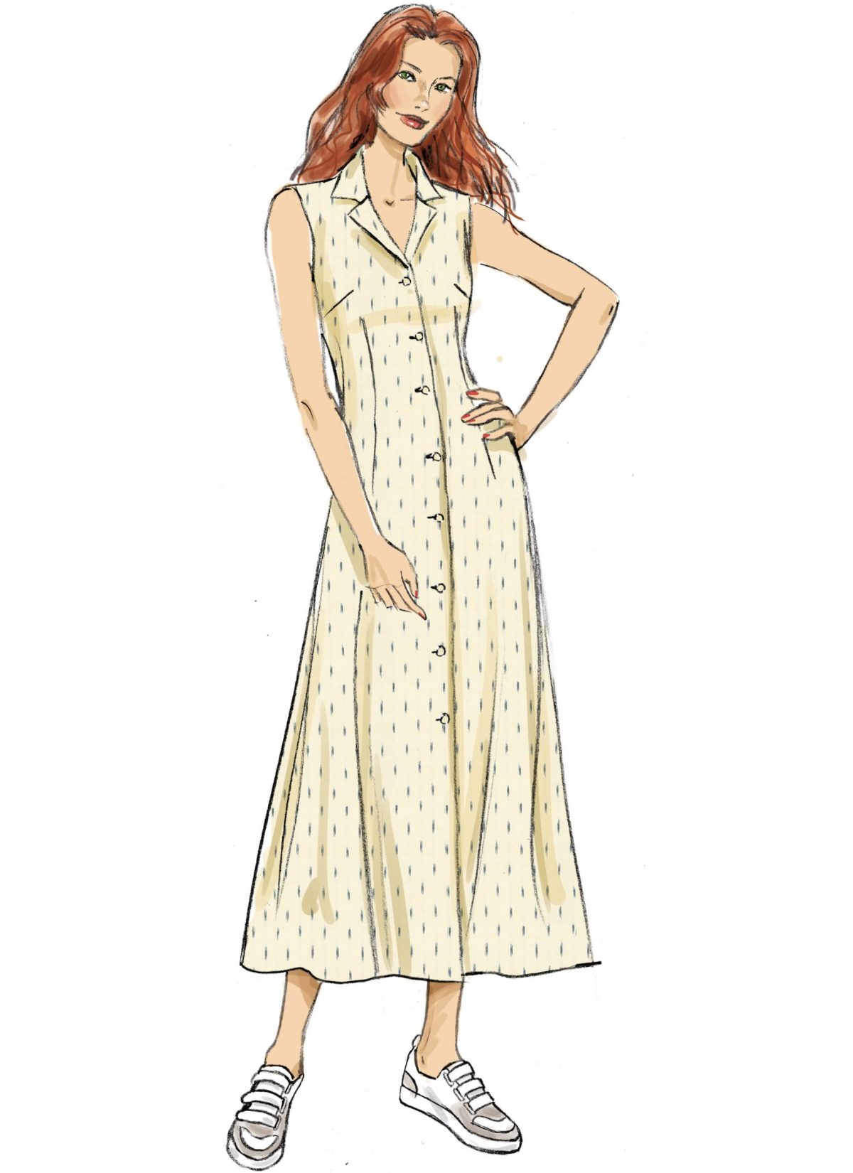 Butterick Sewing Pattern B6974 Misses' Shirt Dress with Sleeve Variations by Palmer/Pletsch
