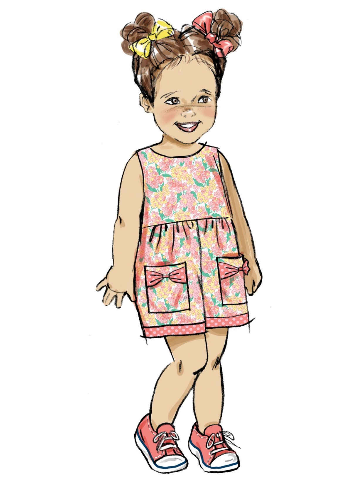 Butterick Sewing Pattern B6987 Toddlers' Dresses and Rompers