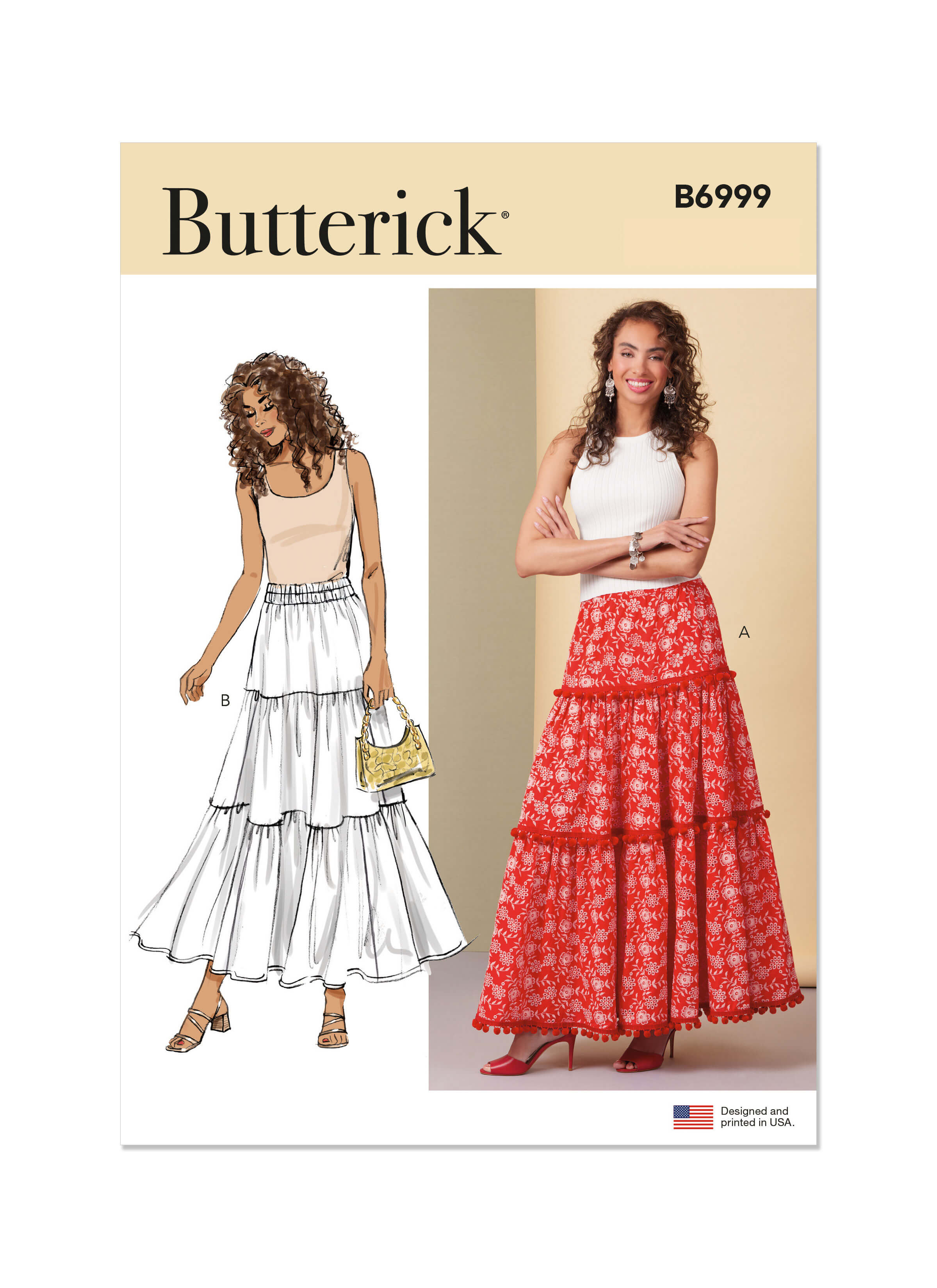Butterick Sewing Pattern B6999 Misses' Skirts