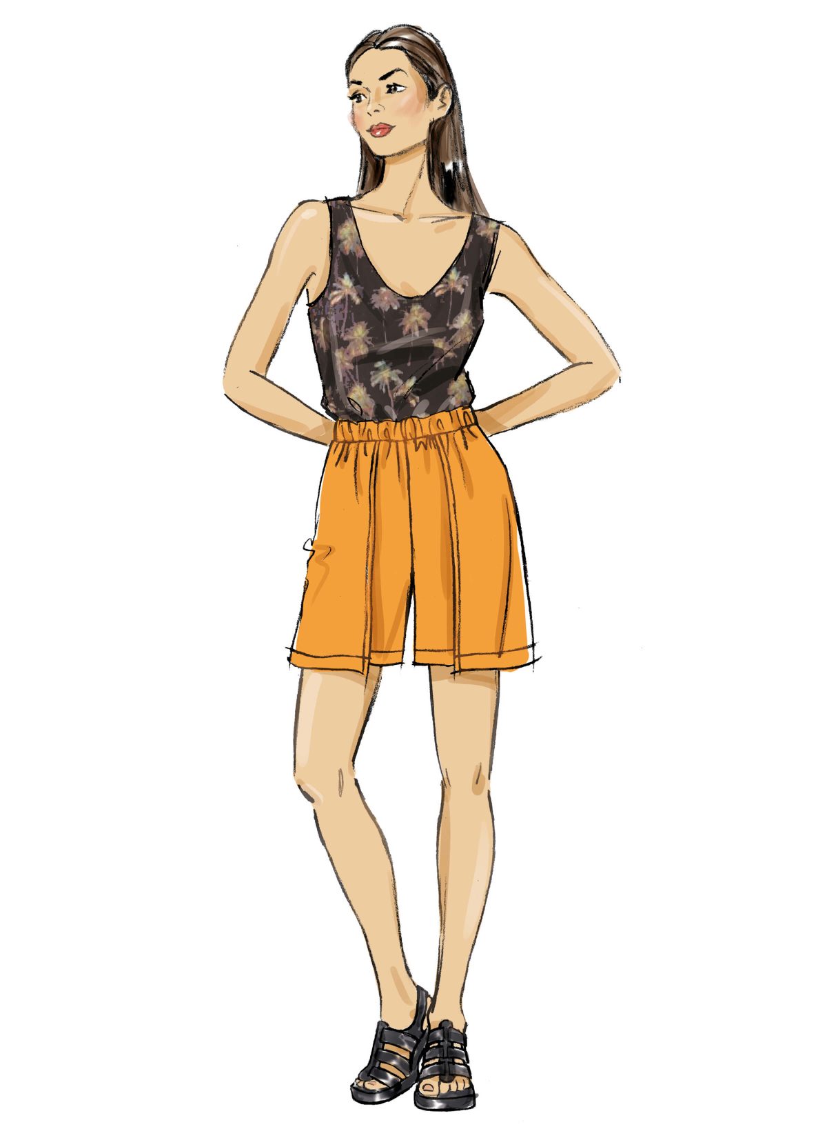 Butterick Sewing Pattern B7000 Misses' Shorts and Trousers