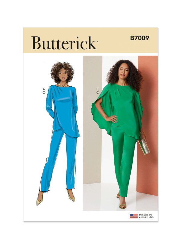 Butterick Sewing Pattern B7009 Misses' Tunics and Trousers