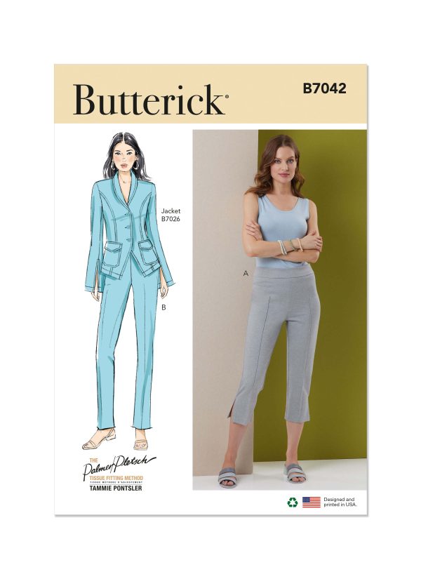 Butterick Sewing Pattern B7042 Misses' Pants by Palmer/Pletsch by Tammie Pontsler
