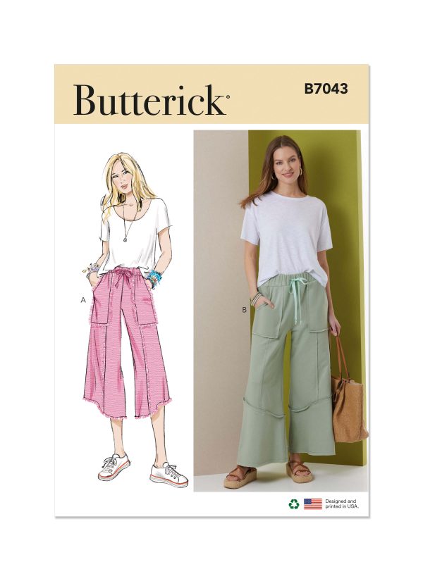 Butterick Sewing Pattern B7043 Misses' Pants