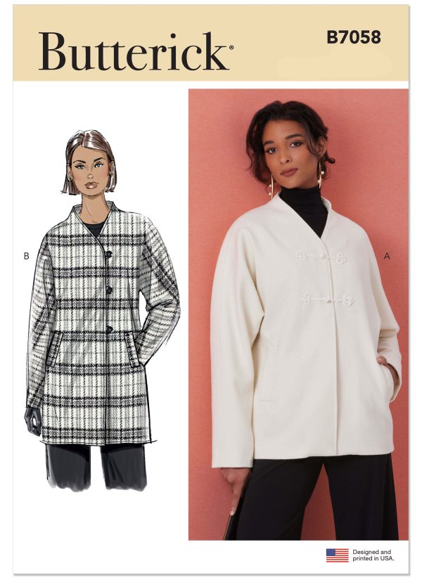 Butterick Sewing Pattern B7058 Misses' Jacket in Two Lengths