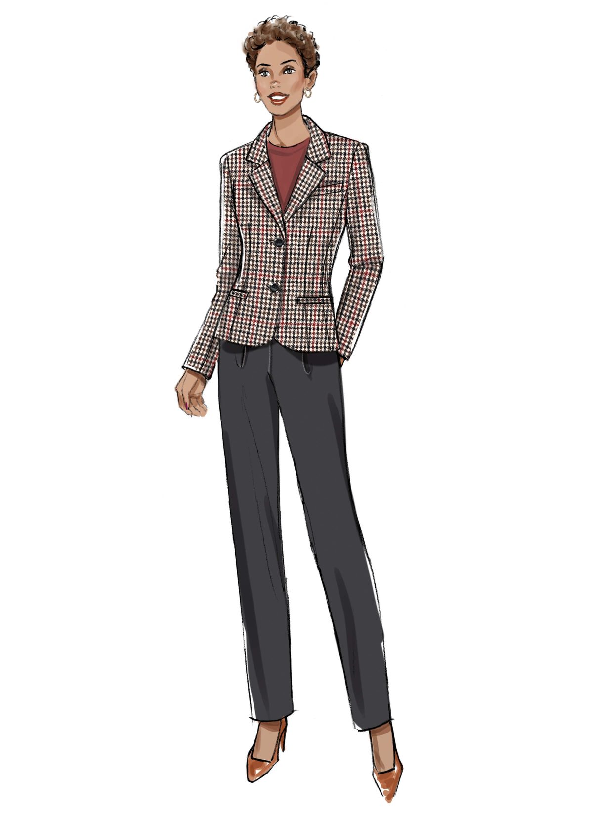 Butterick Sewing Pattern B7060 Misses' Jacket, Skirt and Trousers