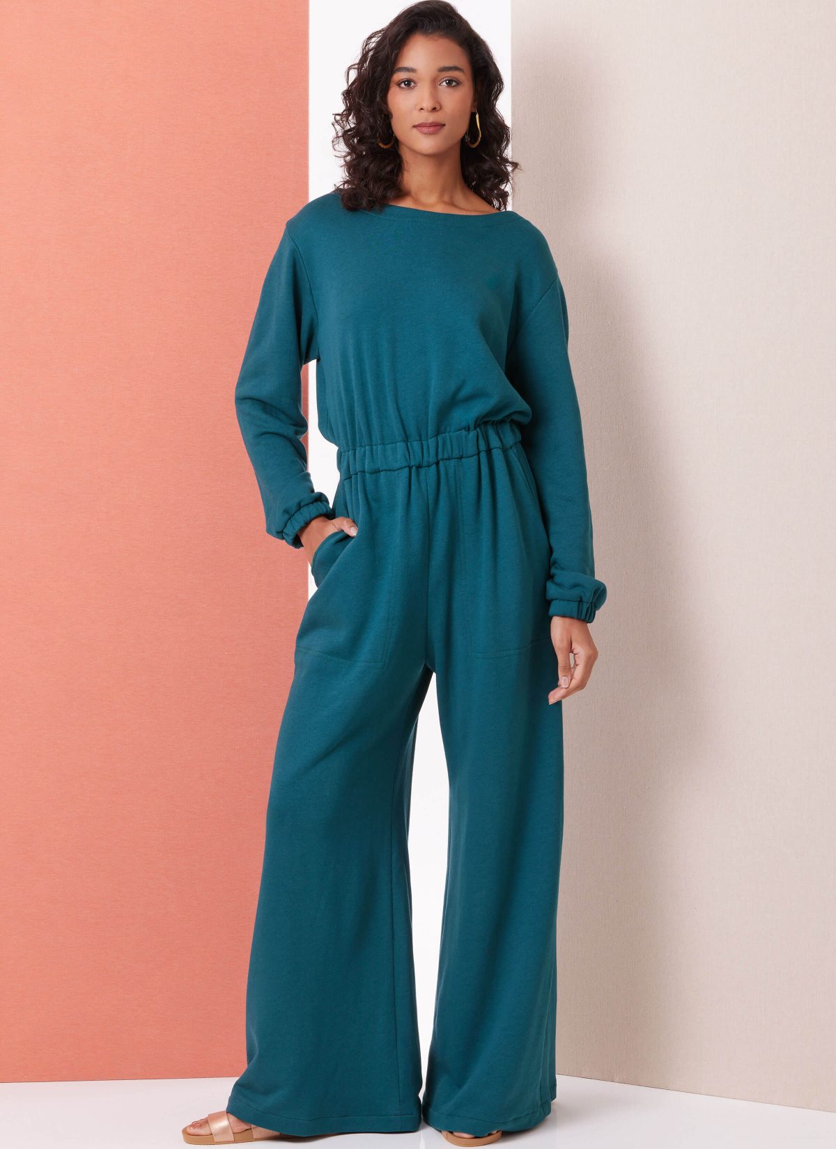 Butterick Sewing Pattern B7063 Misses' Knit Jumpsuit with Length and Sleeve Variations