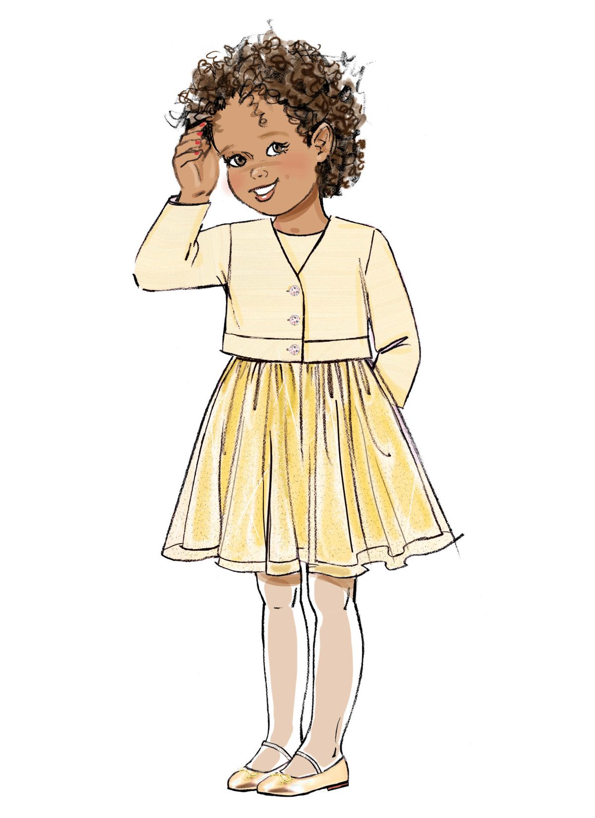 Butterick Sewing Pattern B7068 Children's Jacket, Coat and Dress