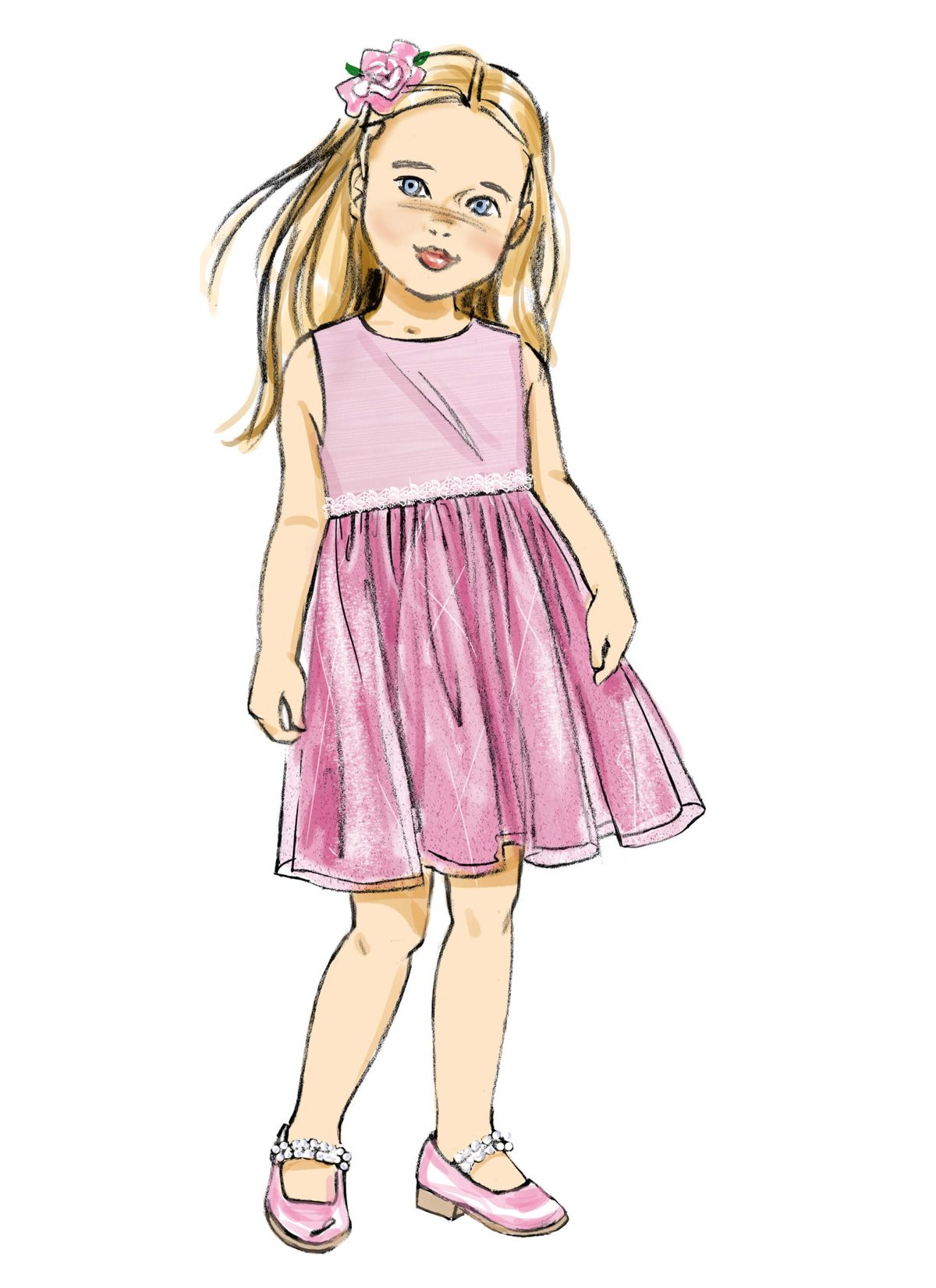 Butterick Sewing Pattern B7068 Children's Jacket, Coat and Dress