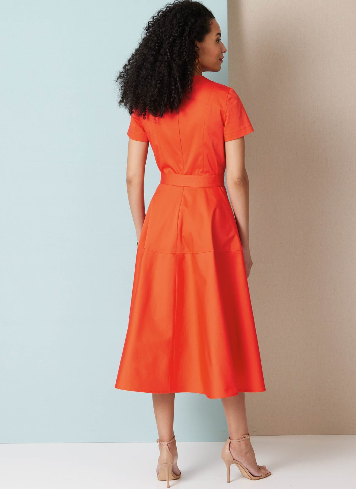 Butterick Sewing Pattern B7077 Misses' Fit and Flare Dress with Belt