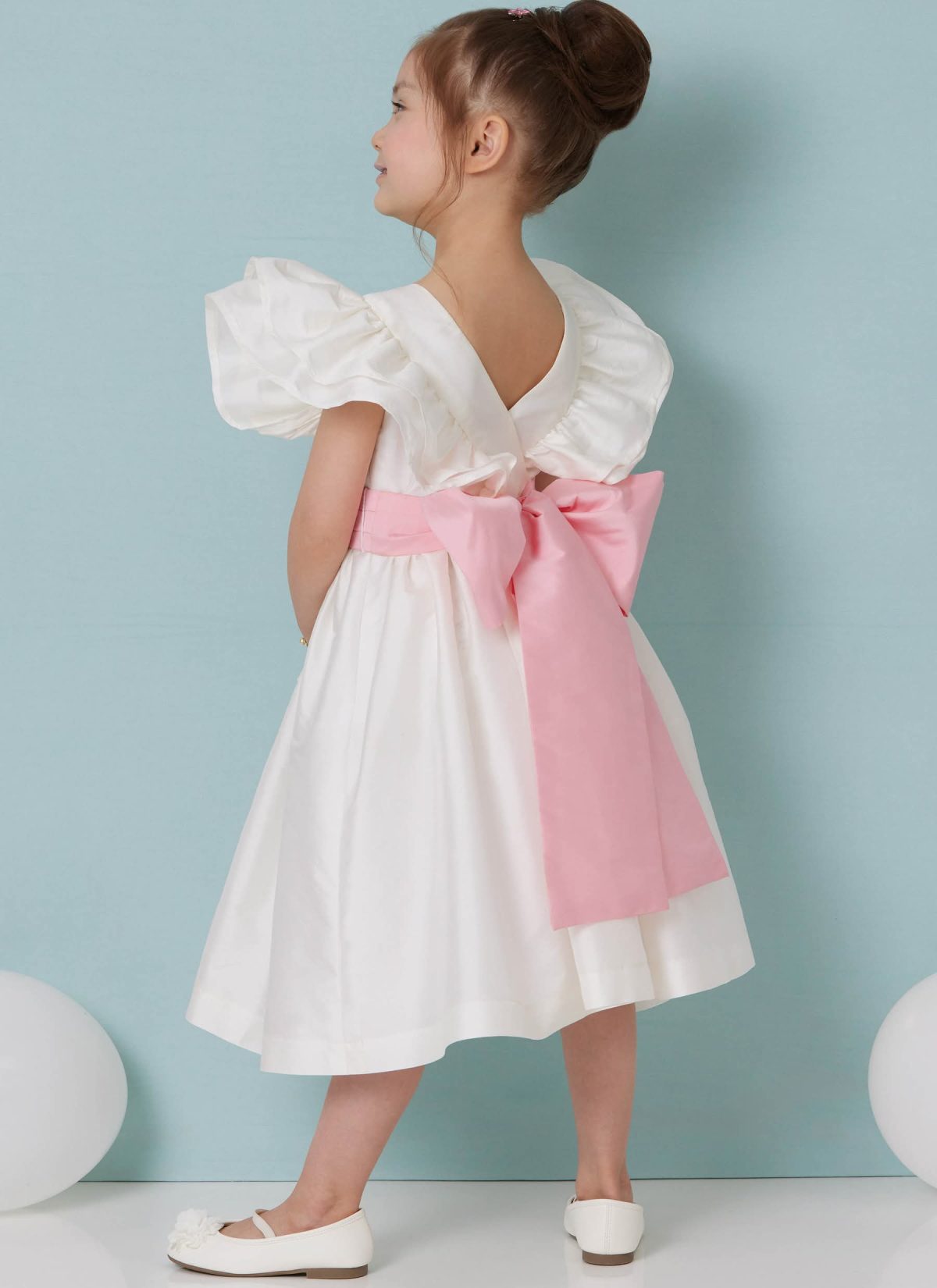 Butterick Sewing Pattern B7088 Children's Dress in Two Lengths and Tie Belt