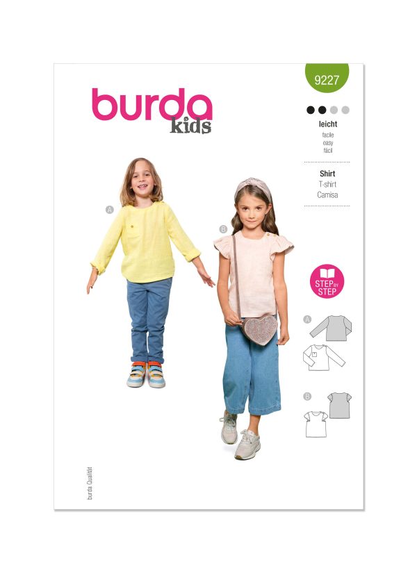 Burda Style Pattern 9227 Children's Tops