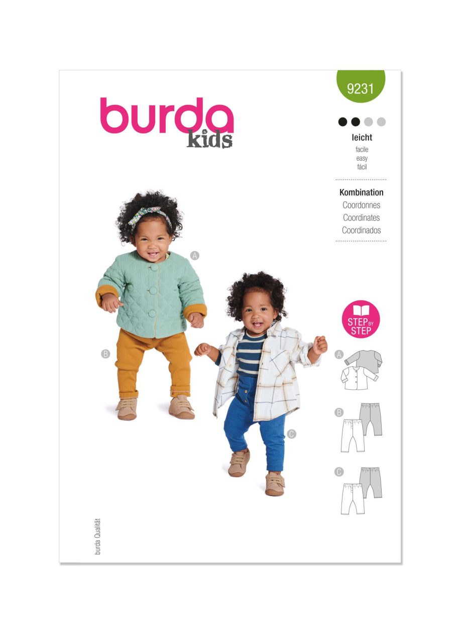Burda Style Pattern B9231 Babies' Coordinates