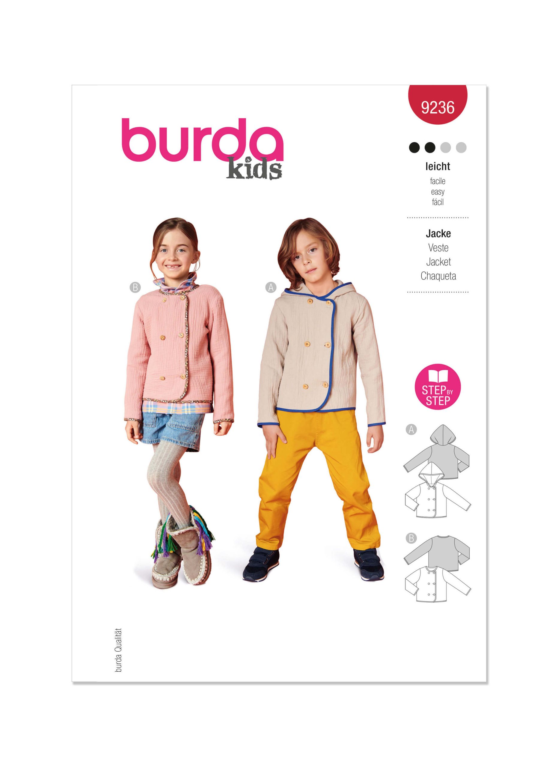 Burda Style Sewing Pattern B9236 Children’s Jacket