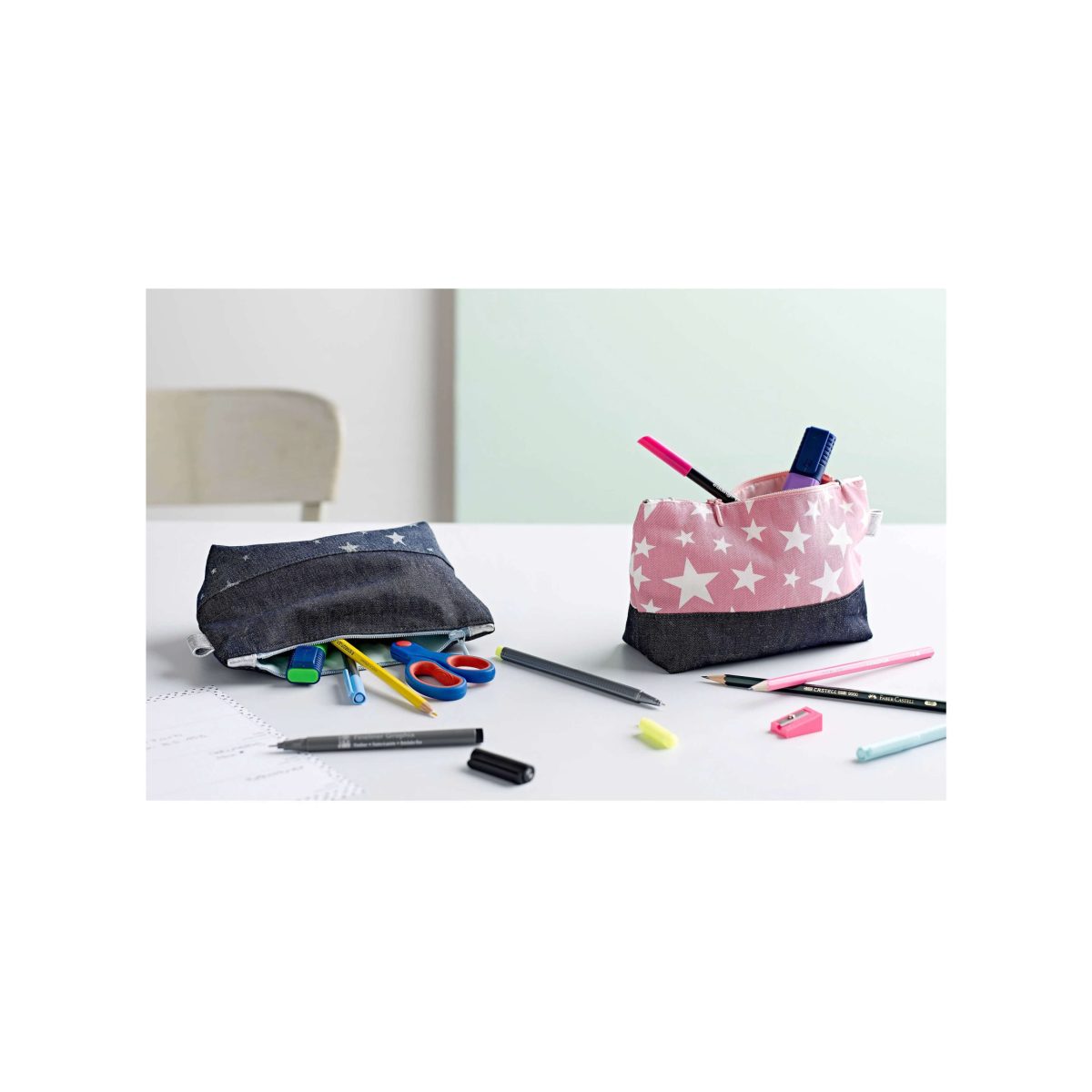 Burda Style Pattern 9256 School Cone, Pencil Case and Gym Bag